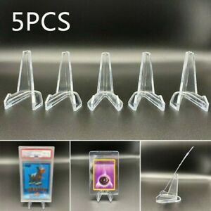 5 Pieces Card Stand Graded Cards Display Stand Coins Small Box Paper Clip Holder