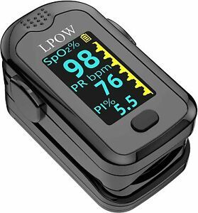 LPOW Pulse Oximeter Fingertip, Blood Oxygen Saturation Monitor with OLED Screen