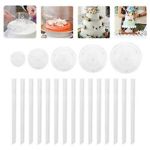 Multi-Layer Cake Support Set Clear Brackets for Cake Construction Making