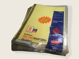CASE of 10 sets, AVERY 8- big TBS observable dividers CI2138C free shipping
