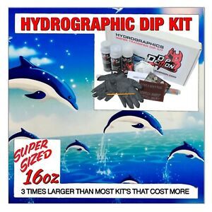 Hydrographic dip kit Dolphins Ocean hydro dip dipping 16oz