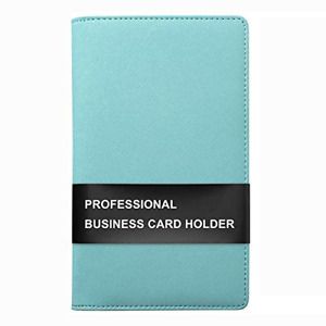 Sooez Leather Business Card Book Holder, Professional Business Cards Book PU