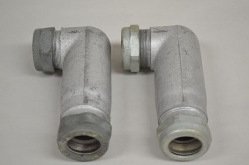 LOT 2 NEW CROUSE HINDS LL297 CONDUIT FITTING 3/4IN NPT IRON BODY D201431
