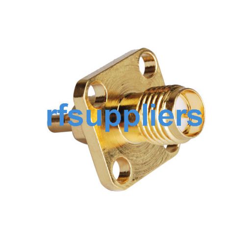 10x rp-sma solder jack(male pin) flange straight connector for rg178 1.13 cable for sale