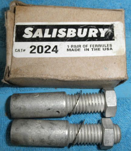 Salisbury 2024  Pair 2/0 Ferrules New in Box Made in the USA