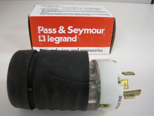 ***new*** pass &amp; seymour l720-p turnlok plug 3-way 20a, 277vac for sale