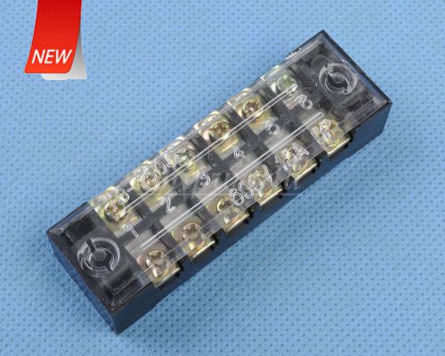 New 600v 15a wire terminal connector six position &amp; cover for sale