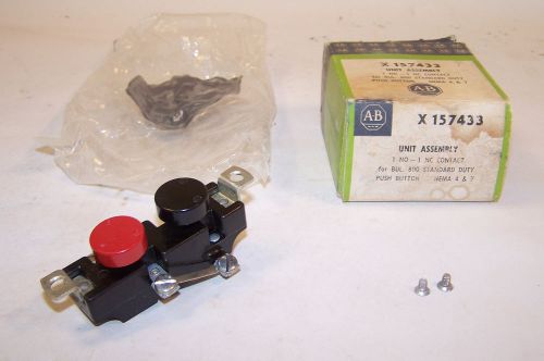 NEW ALLEN BRADLEY X-157433 CONTACT On/Off Push Button Switch NOS