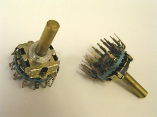 2 x cts 5-position rotary switch 2400-010 vintage nos meteor sonalite selector for sale