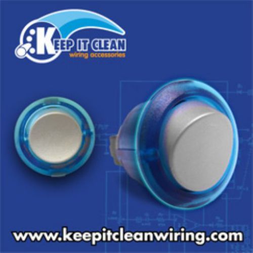 NEW Keep It Clean-Silver Rocker Switch W/ Blue Illumination 20a/12vdc
