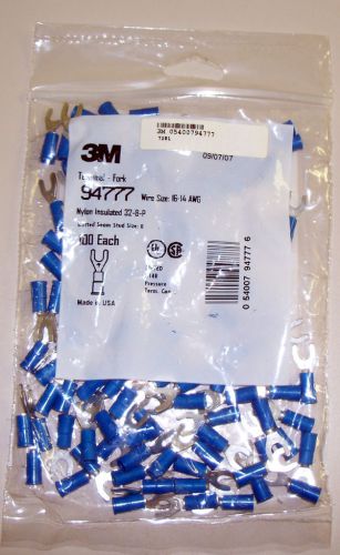 100 x 3m 94777 fork terminal blue 16-14 awg for sale