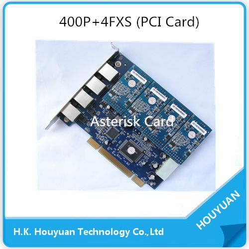 Asterisk Card with 4FXS modulesSupport Elastix Centos  more pbx cards AX400P pbx