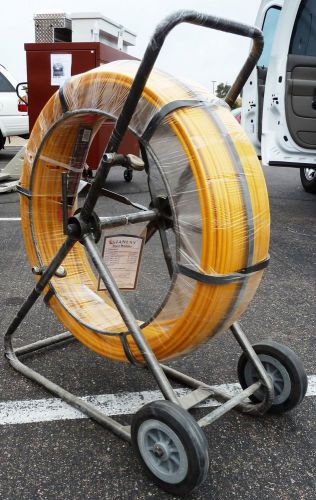 Stanlay cable tiger 9mm (3/8&#034;) x 200 meter (656-ft) fiberglass duct rodder, new for sale