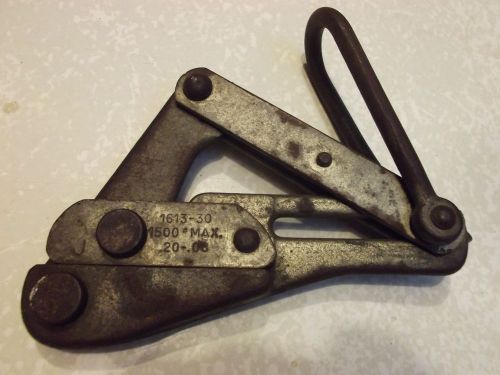 Klein tools 1613-30 bare wire cable puller 1500 lb max .20-.08&#034; for sale