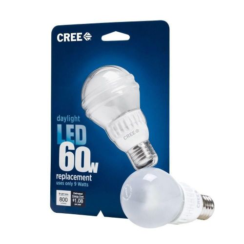 24 pack / cree led 9 watt=60w daylight 5000k dimmable a19 e26 led bulbs for sale