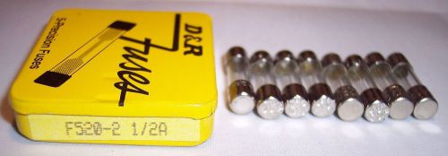 D&amp;R F520 5x20mm 2 1/2A (Box of 8) Fuses NOS