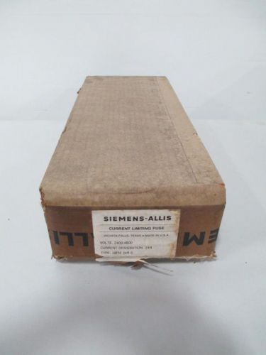 New siemens 48fm24r-5 current limiting 24r amp 2400/4800v-ac fuse d235424 for sale