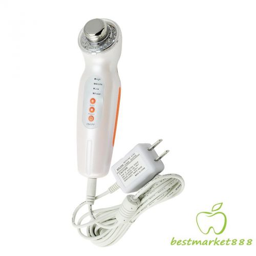 3 MHz Ultrasonic Skin Care Facial 3 Color LED Light Photon Rejuvenation Therapy