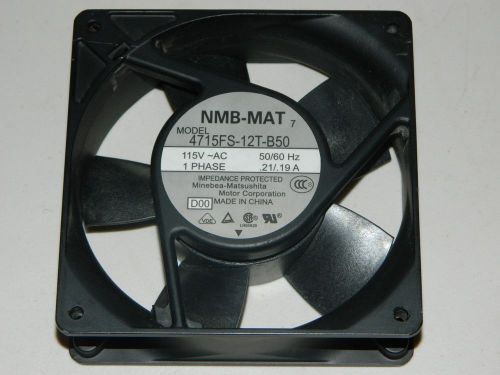 Minebea-Matsushita Fan NMB-MAT 4715FS-12T-B50 115V~ 50/60Hz Impedance Protected
