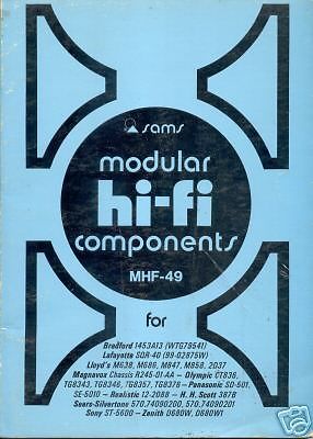 Sams photofacts modular hi fi mhf 49 for sale