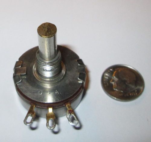 25k ohm  2 watt potentiometer cut down shaft ohmite cu-2531  refurbished for sale