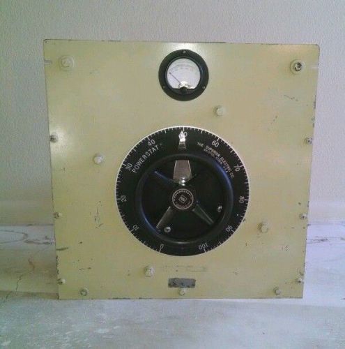 Superior Electric Powerstat Variable Autotransformer Type-1256D/Chassis Cabnet