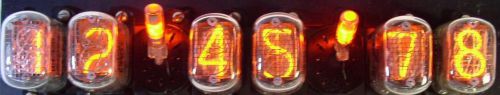 Nixie tubes IN-12   6 pieces,   IN-3    2 pcs, Sockets  6 pcs   Used. Ukraine.