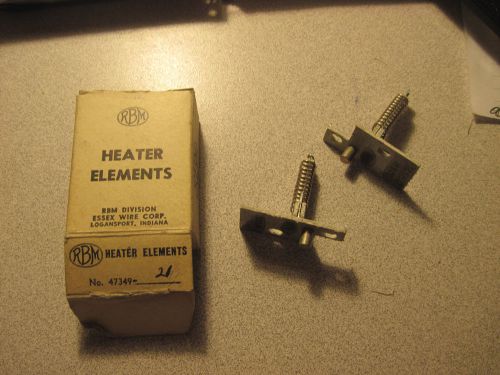 RBM  Heater Elements-47349-21 LOT OF 2  N.O.S