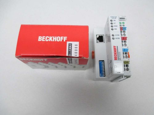 NEW BECKHOFF BK9000 ETHERNET TCP/IP BUS COUPLER 24V-DC D358097