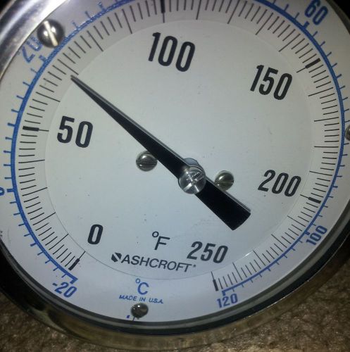 Ashcroft temperature gauge round thermometer