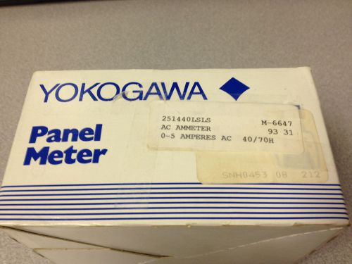 Yokogawa 251440LSLS 0-5A Scale Ammeter 40/70HZ *NEW IN BOX!*