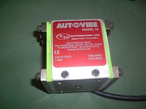 AGR AUTOMATION BOWL FEEDER AUTOVIBE 16 10/115VAC HALF WAVE  NEW  BOXED