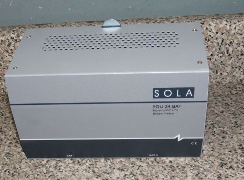 ^^ SOLA HD INDUSTRIAL DC UPS BATTERY MODULE SDU 24-BAT NEW?