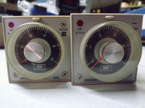 Lot of 2 omron h3ba timer relay 120vac 11 pin h3ba-n w/base (1) p2cf-11 0.5 sec for sale