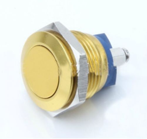 4* 16mm (Yellow ) Waterproof Flat Button Switch Momentary Stainless  Brand new