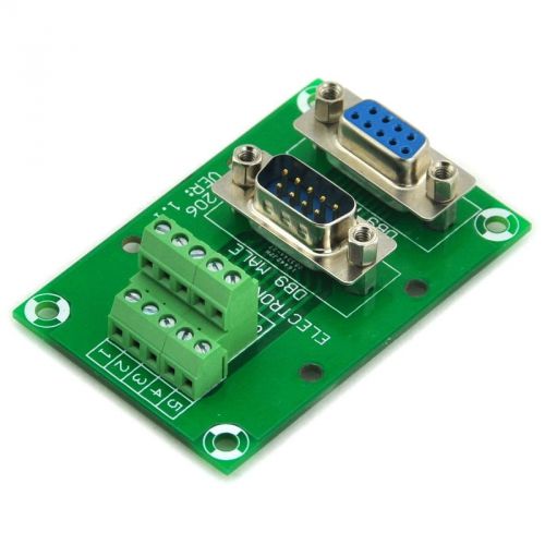 D-sub db9 male / female header breakout board, terminal block, connector. for sale