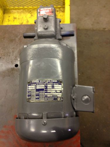 1/3 HP Doerr gear motor, 60:1 Ratio, 208-220/440 Volt