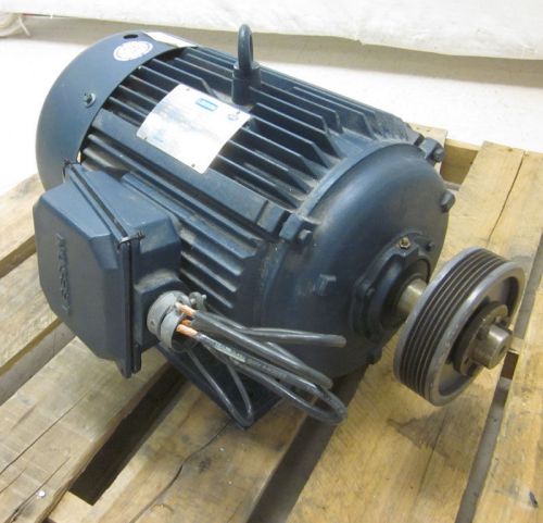 Leeson 20-hp 3-ph 3540-rpm heavy-duty electric ac motor 256t tefc g150033.60 for sale
