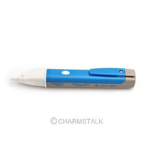 Blue LED Light Electric Voltage Tester Volt Alert Pen Detector Sensor 90-1000V