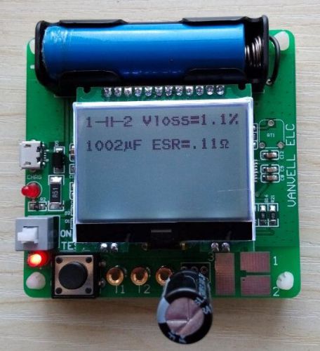 12864 LCD Transistor Tester Diode Triode Inductance capacit ESR Meter MOS/ PNP