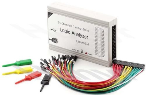 34ch 125mhz pc usb logic analyzer 34 channel support i2c spi uart pwm hot for sale