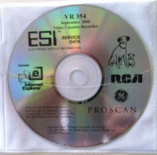 VR354 ESI Electronic Service Data CD