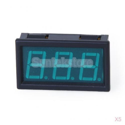 5x 3-digit 0.56&#034; green led two-line dc 4.5-39.9v voltmeter voltage panel meter for sale