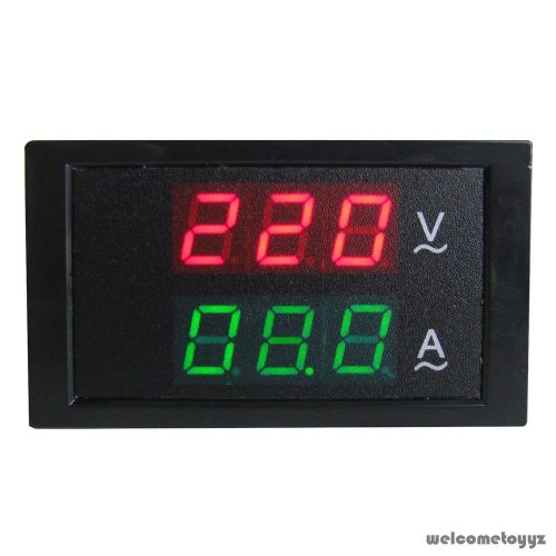 Digital AC 80~300V 100A DUAL LED Volt Amp Combo Panel Meter+Current Transformer