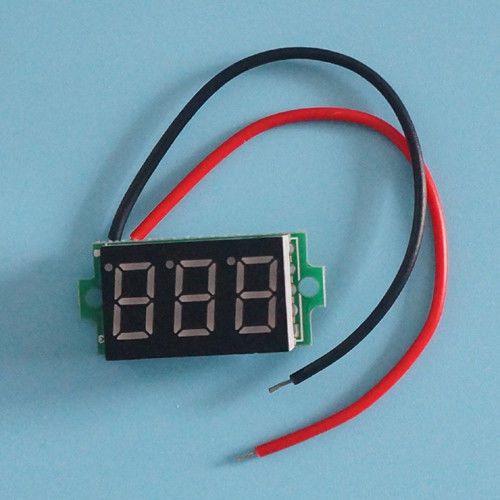 Mini dc 3.0-30v red led panel voltage meter 3-digital display voltmeter for sale