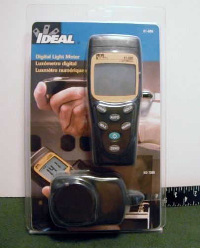 Ideal 61-686 digital light meter new in package with case for sale