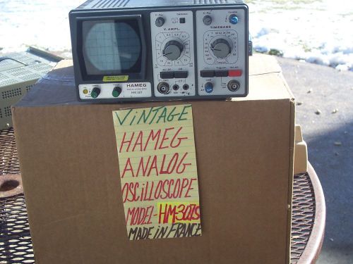 vintage  Hameg  model hm-307a   Analog Oscilloscope   made in france   nice unit