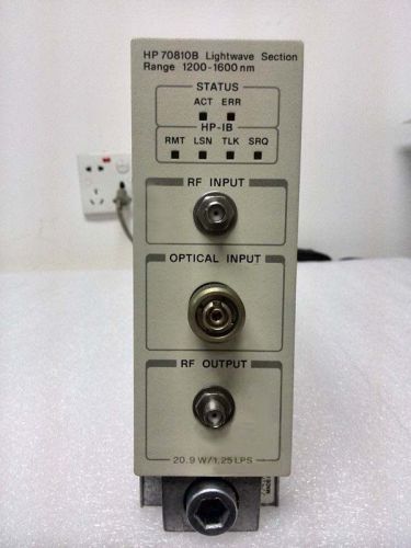 Keysight/agilent/hp 70810b lightwave section 1200 to 1600 nm for sale