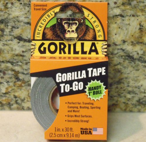 1&#034; x 30 Foot Roll - GORILLA TAPE Black Duct Tape - For the Toughest Jobs
