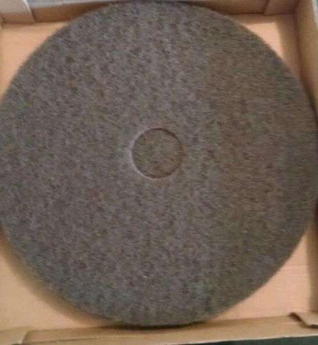 Lot of 8 brighton high-performance floor stripping pads 20&#034; black sku 655321 for sale
